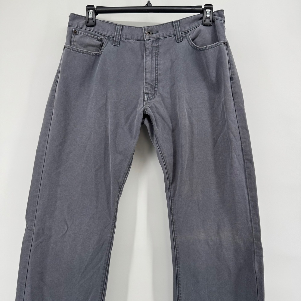 Classic DOCKERS D2‎ Straight Mens Grandpa Core Gray Cotton Pants Size 36x32